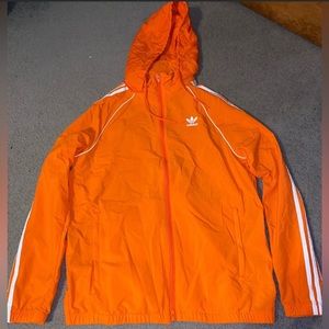Adidas Men's hooded jacket- orange ~size:medium